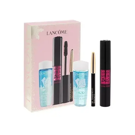 Set Lancome Monsieur Big Mascara 01 + Bifacil Eye 30ml + Khol Eye Pen Mini 027 Noir