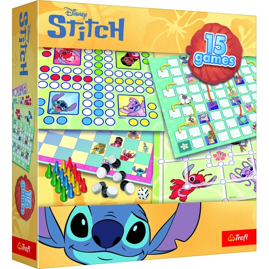 TREFL DISNEY STITCH lauamängude komplekt 15-ühes