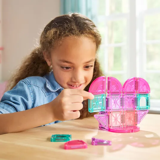 MAGNA-TILES MICROMAGS Kelioninis konstruktorius „Heart to Heart“, 26 det.