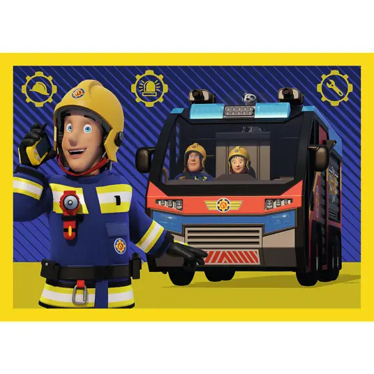 TREFL FIREMAN SAM 4 dėlionių rinkinys „Gaisrininkas Semas“