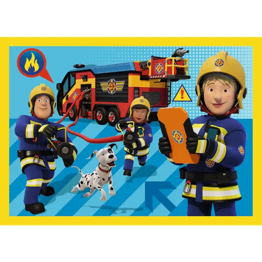 TREFL FIREMAN SAM 4 dėlionių rinkinys „Gaisrininkas Semas“
