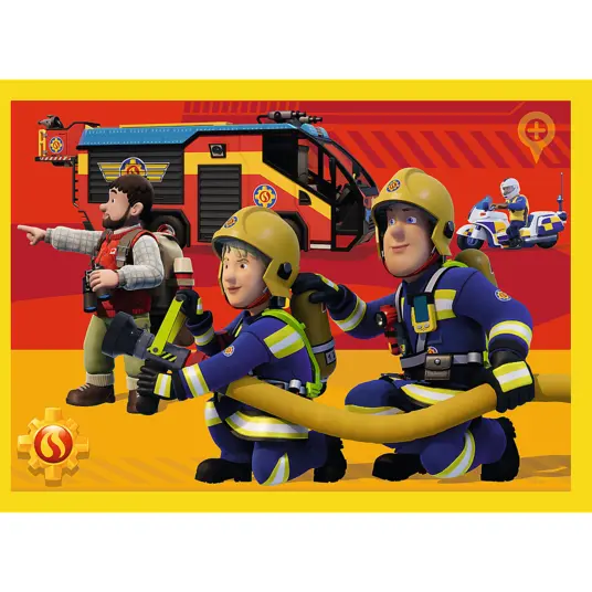 TREFL FIREMAN SAM 4 dėlionių rinkinys „Gaisrininkas Semas“