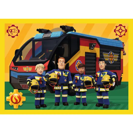 TREFL FIREMAN SAM 4 dėlionių rinkinys „Gaisrininkas Semas“