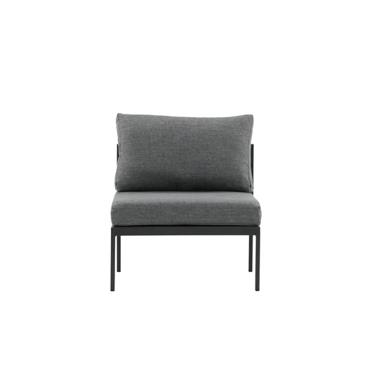 Copacabana Middle Part - Black Alu / Grey Cushion
