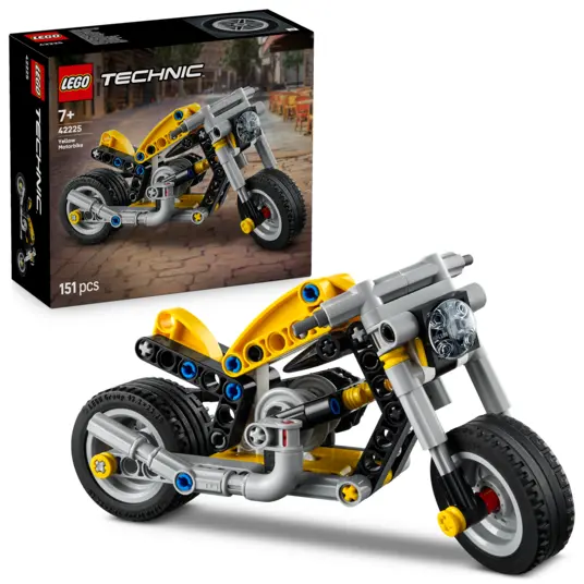 LEGO® 42225 Technic Kollane mootorratas