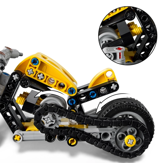 LEGO® 42225 Technic Kollane mootorratas