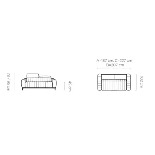 Sofa Gandi 120