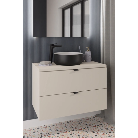 Spintelė 60 cm su stalviršiu – SET–DC B NAT CREMONA 60 CM