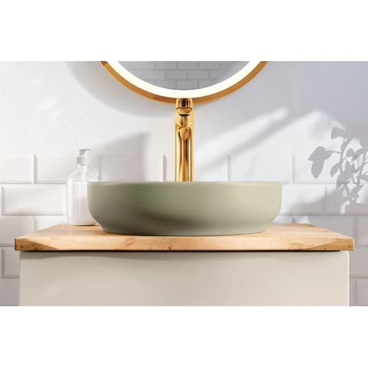 Spintelė 60 cm su stalviršiu – SET–DC B NAT CREMONA 60 CM