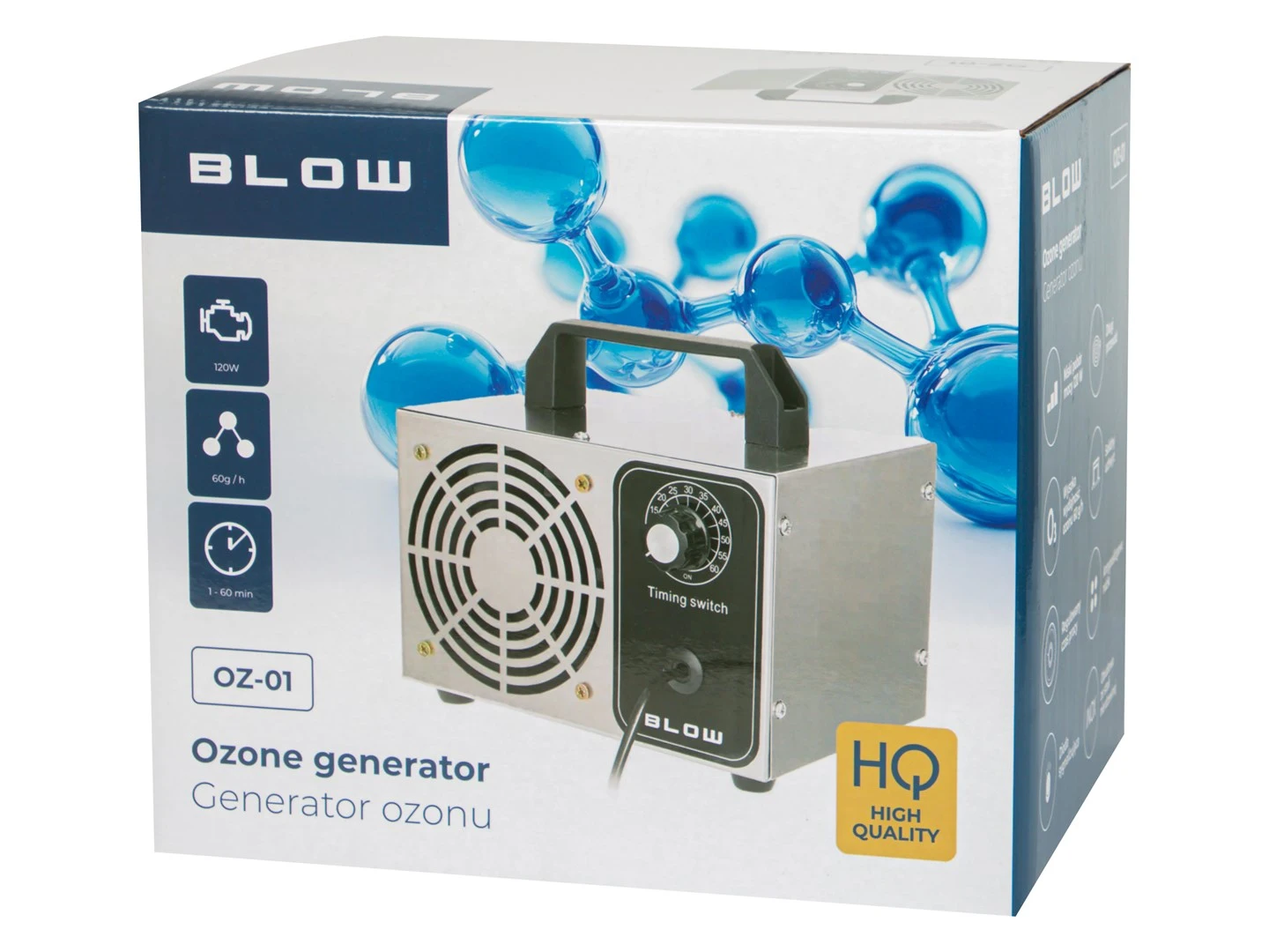 Ozona ģenerators BLOW OZ-01 ozonators 60