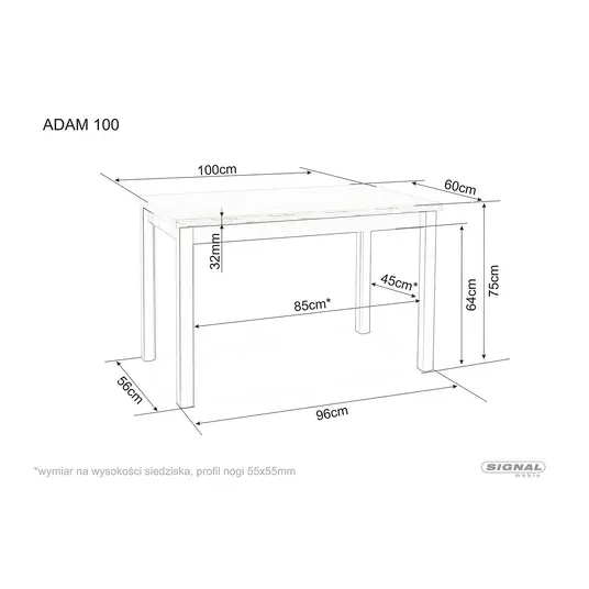 Adam 100 tabel