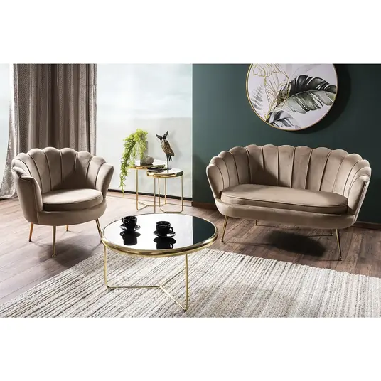 Camellia 2 aksominė sofa