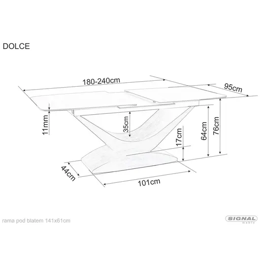 Dolce keraamiline laud