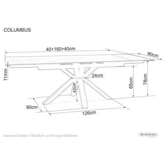 Columbus keraamiline laud
