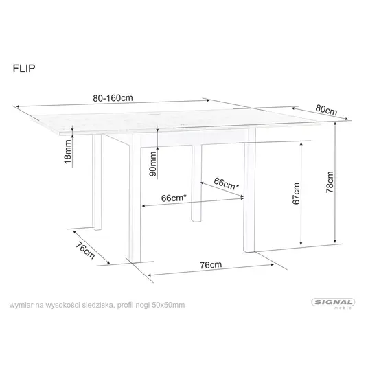 Flip 80 stalas