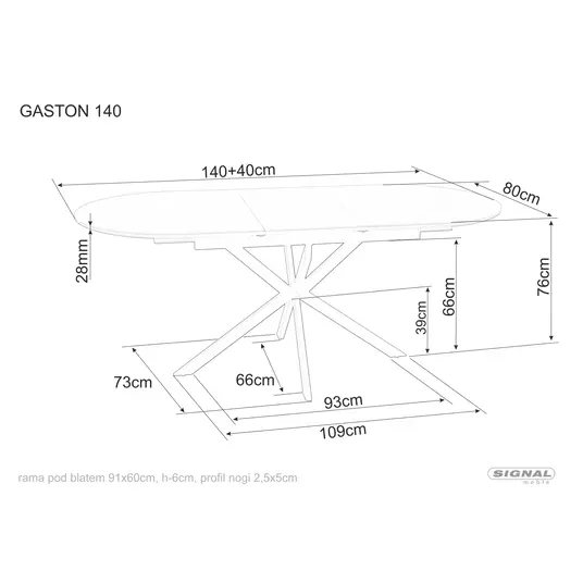 Gaston keraamiline laud 140