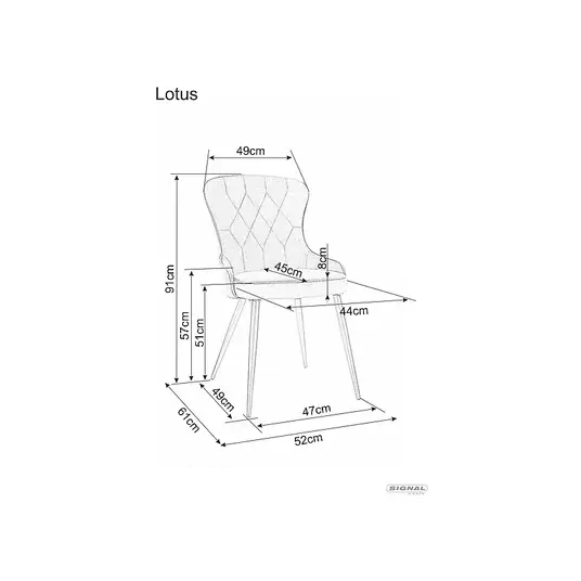 Lotus Velvet kėdė