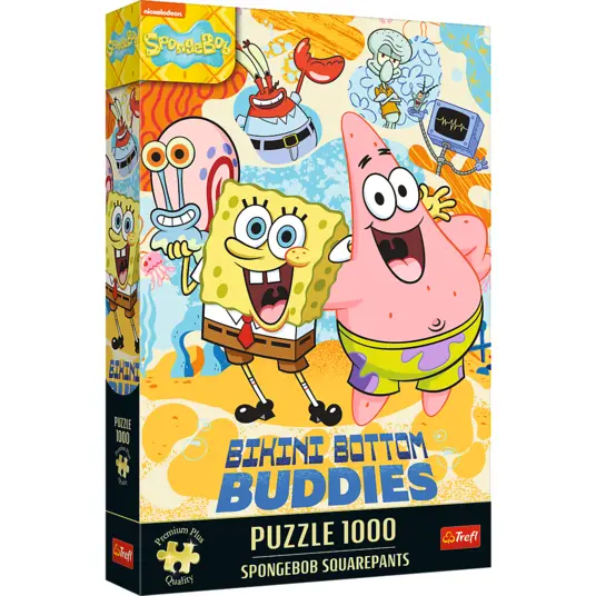 TREFL SPONGEBOB PREMIUM PLUS 1000 det. dėlionė „Kempiniukas Plačiakelnis“