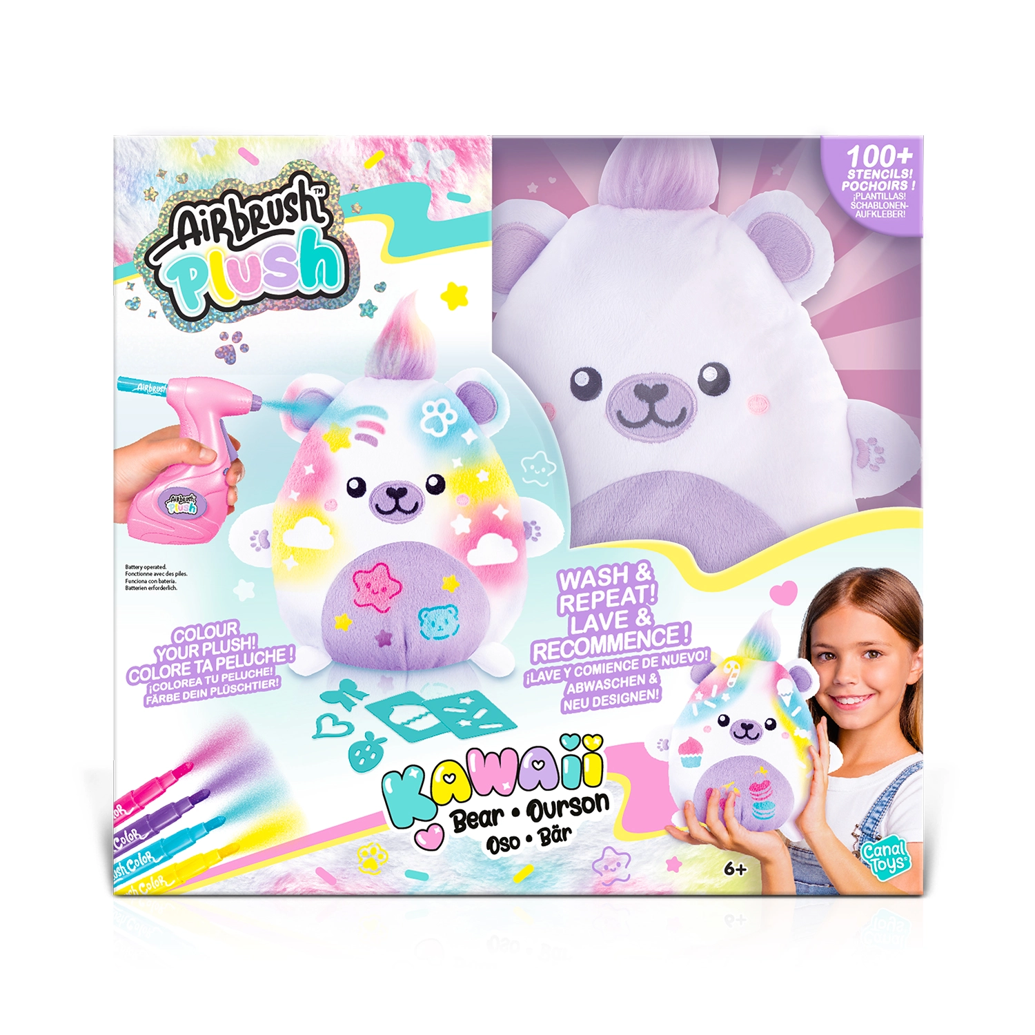 AIRBRUSH PLUSH Plīša DIY komplekts Kawaii