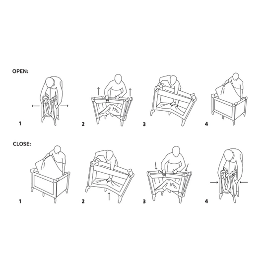 Travel cot - 17639 - 1 level - KOOT - TIGER super HERO ***