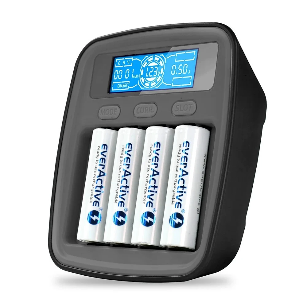 EverActive AKUMULATORU LĀDĒTĀJS NI-MH USB-C NC1000MV2