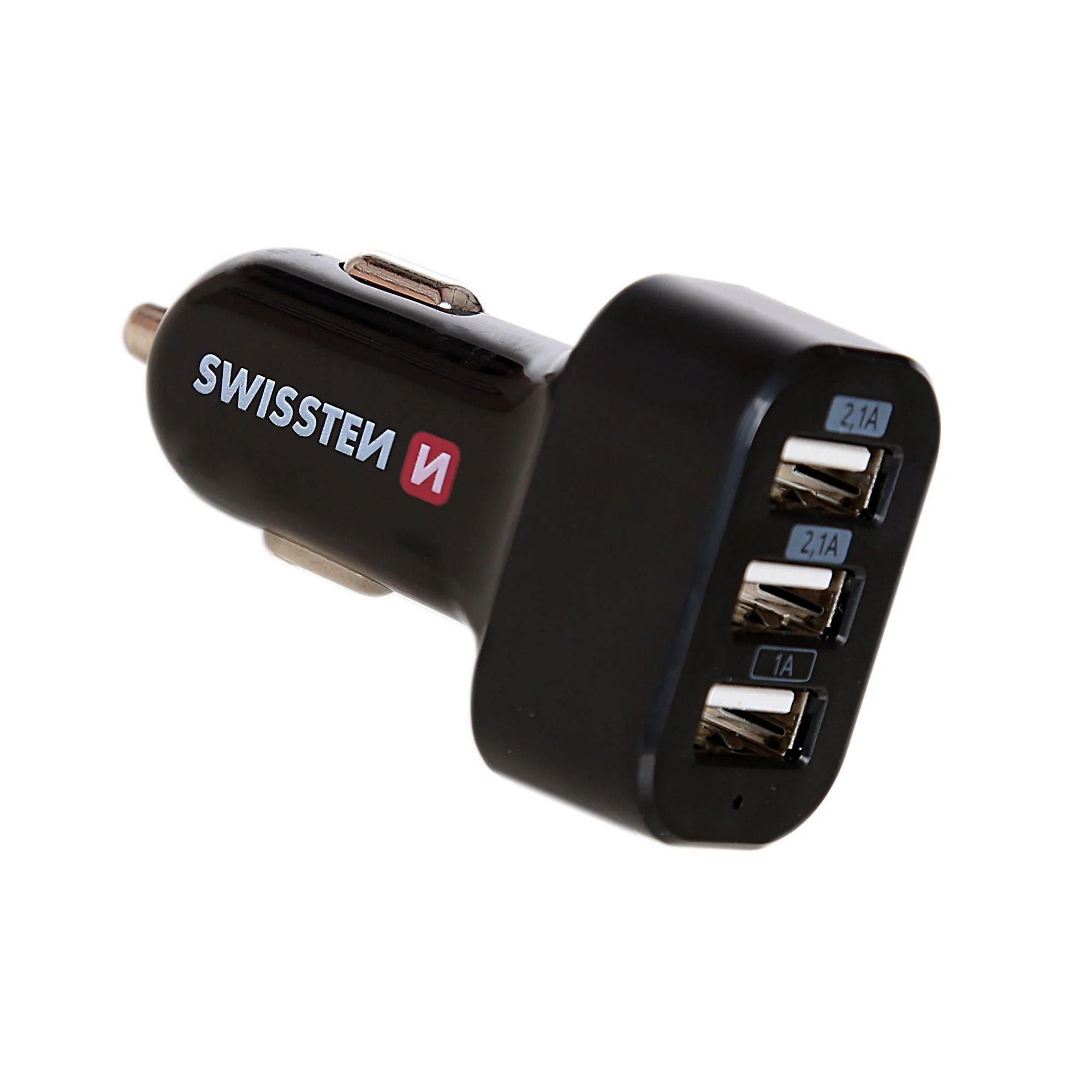 Swissten trīskāršais Premium auto lādētājs 5