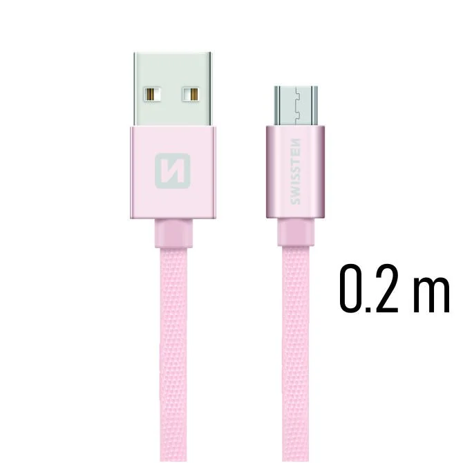 Swissten Textile Quick Charge Universal Micro