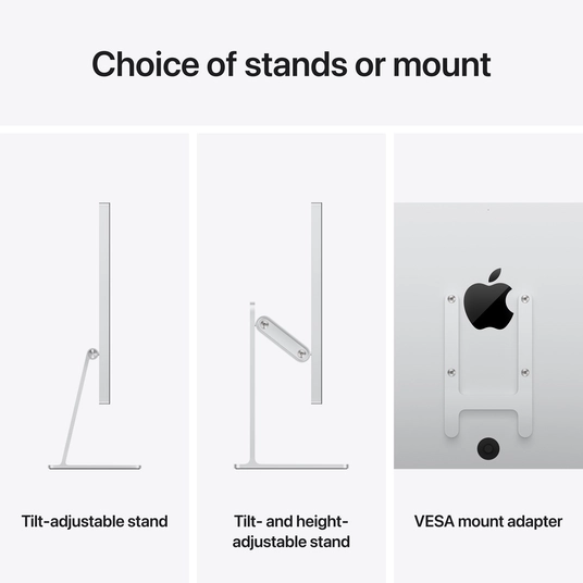 Monitor Apple Studio Display - Standard glass - Tilt- and height-adjustable stand MFEW4Z/A