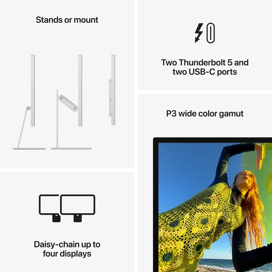 Monitor Apple Studio Display - Standard glass - Tilt- and height-adjustable stand MFEW4Z/A