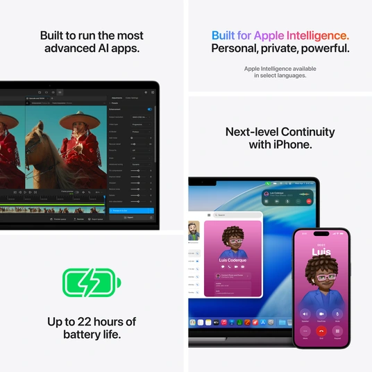 Klēpjdators Apple MacBook Pro 14" Apple M5 Pro 15C CPU, 16C GPU, 24GB/2TB SSD/Silver/SWE MJLV4KS/A