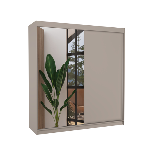Sliding wardrobe with mirror DELLA 200