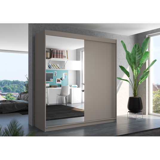 Sliding wardrobe with mirror DELLA 200
