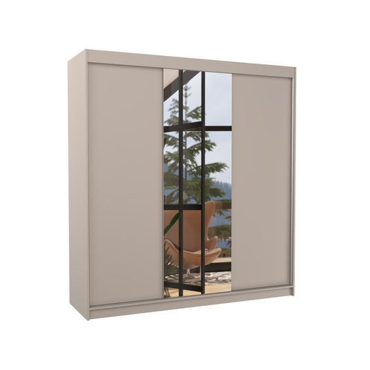 Sliding wardrobe with mirror SANTIAGO 200