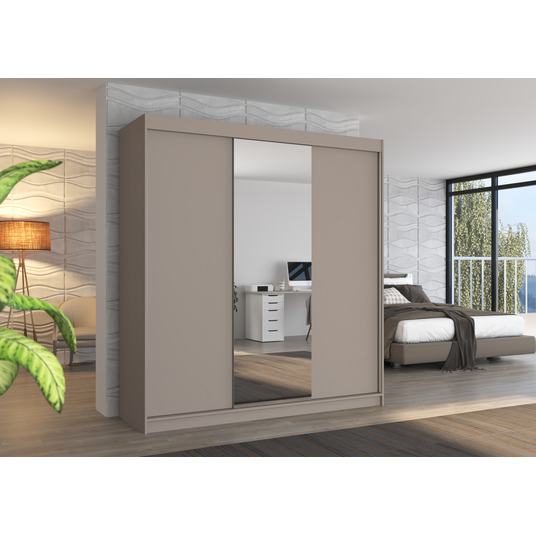 Sliding wardrobe with mirror SANTIAGO 200