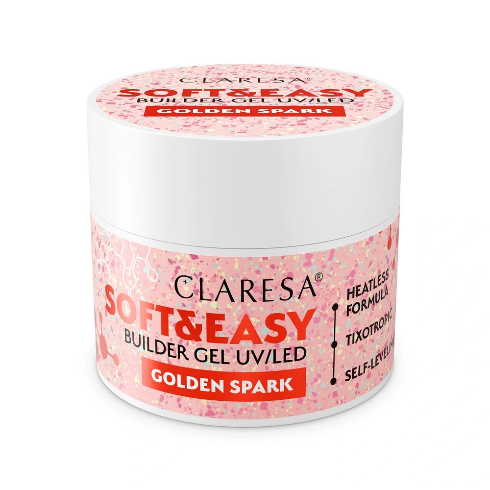 CLARESA_Soft&Easy Golden Spark Nail Gel 12