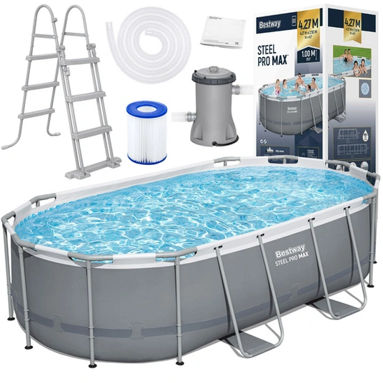 Baseins ar rāmi 427 x 250 x 100 cm „Bestway“ 8-in-1 56620