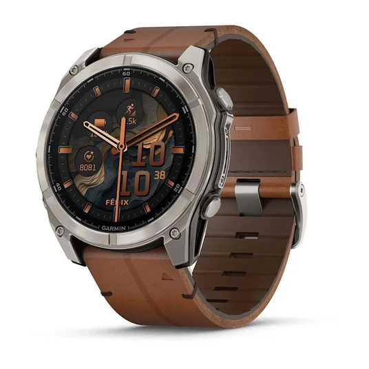 Garmin Fenix 8 51 mm nutikell, safiir-titaan/kastanipruun, 010-02905-40