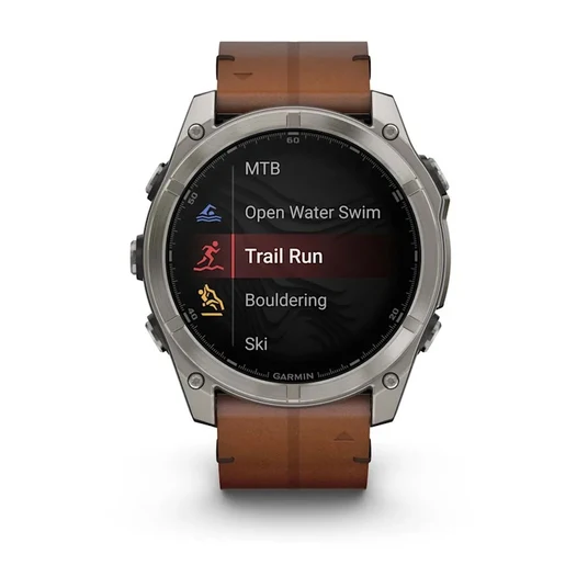 Garmin Fenix 8 51 mm nutikell, safiir-titaan/kastanipruun, 010-02905-40