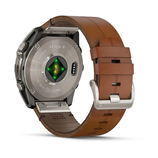 Garmin Fenix 8 51 mm nutikell, safiir-titaan/kastanipruun, 010-02905-40