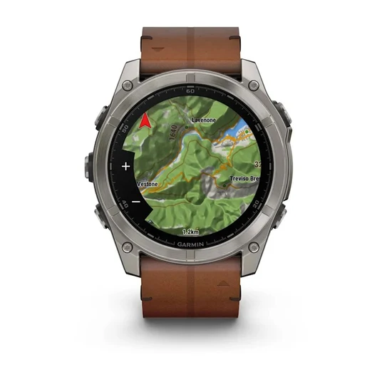 Garmin Fenix 8 51 mm nutikell, safiir-titaan/kastanipruun, 010-02905-40