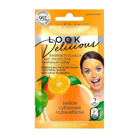 Eveline Cosmetics, Look Delicious, Illuminating, Scrub Mask, Weekly, For Face, 10 ml