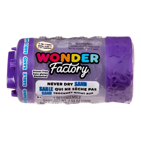 WONDER FACTORY NEVER DRY Kinetinis smėlis, 1 vnt.