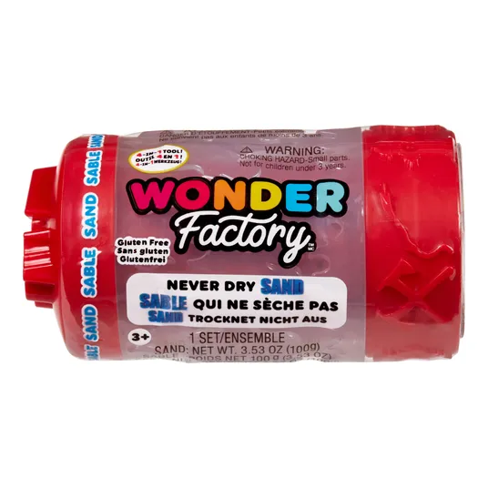 WONDER FACTORY NEVER DRY Kinetinis smėlis, 1 vnt.