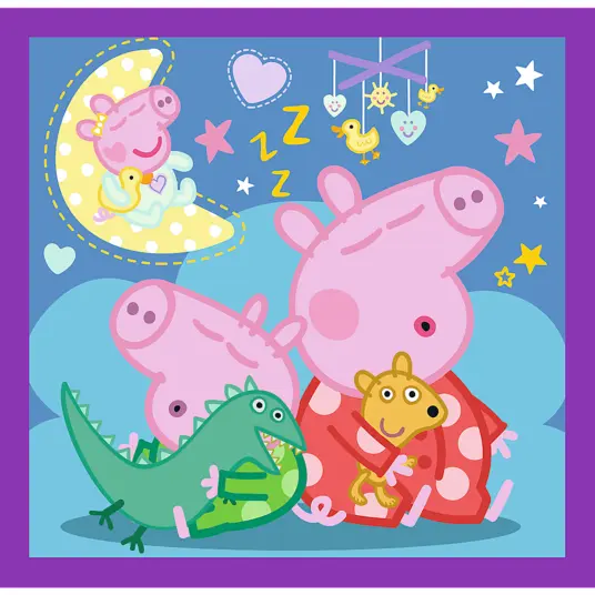 TREFL PEPPA PIG 3 dėlionių rinkinys „Kiaulytė Pepa“