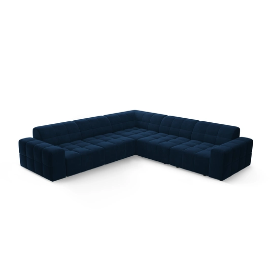Velvet Symmetrical Corner Sofa, "Chicago", 4 Seats, 287x287x70 Made in Europe