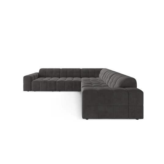 Velvet Symmetrical Corner Sofa, "Chicago", 4 Seats, 287x287x70 Made in Europe