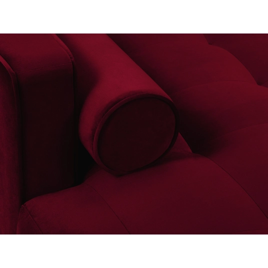 Velvet Left Corner Sofa, "Aspen", 4 Seats, 236x170x90 Made in Europe