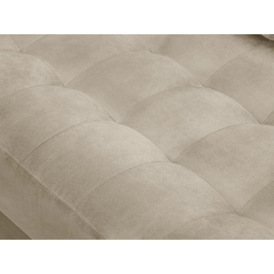 Velvet Left Corner Sofa, "Aspen", 4 Seats, 236x170x90 Made in Europe