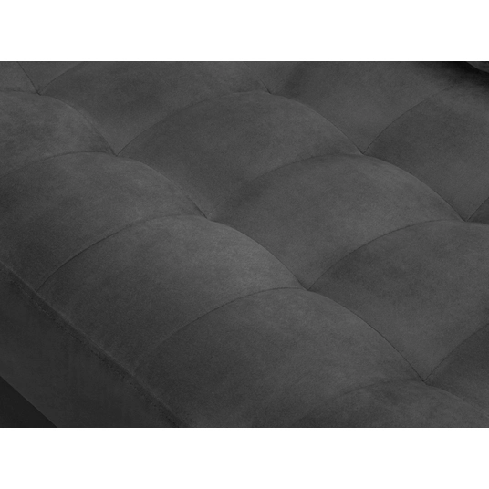 Velvet Left Corner Sofa, "Aspen", 4 Seats, 236x170x90 Made in Europe