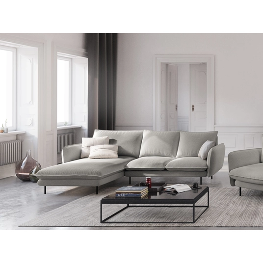 Left Corner Sofa, "Vienna", 5 Seats, 255x170x95 Made in Europe